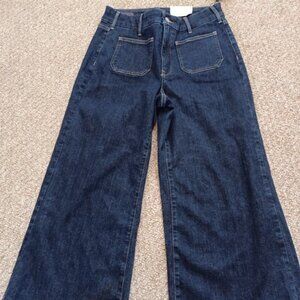 Cute NWT NYDJ Wide Leg Capri Denim Jeans size 8